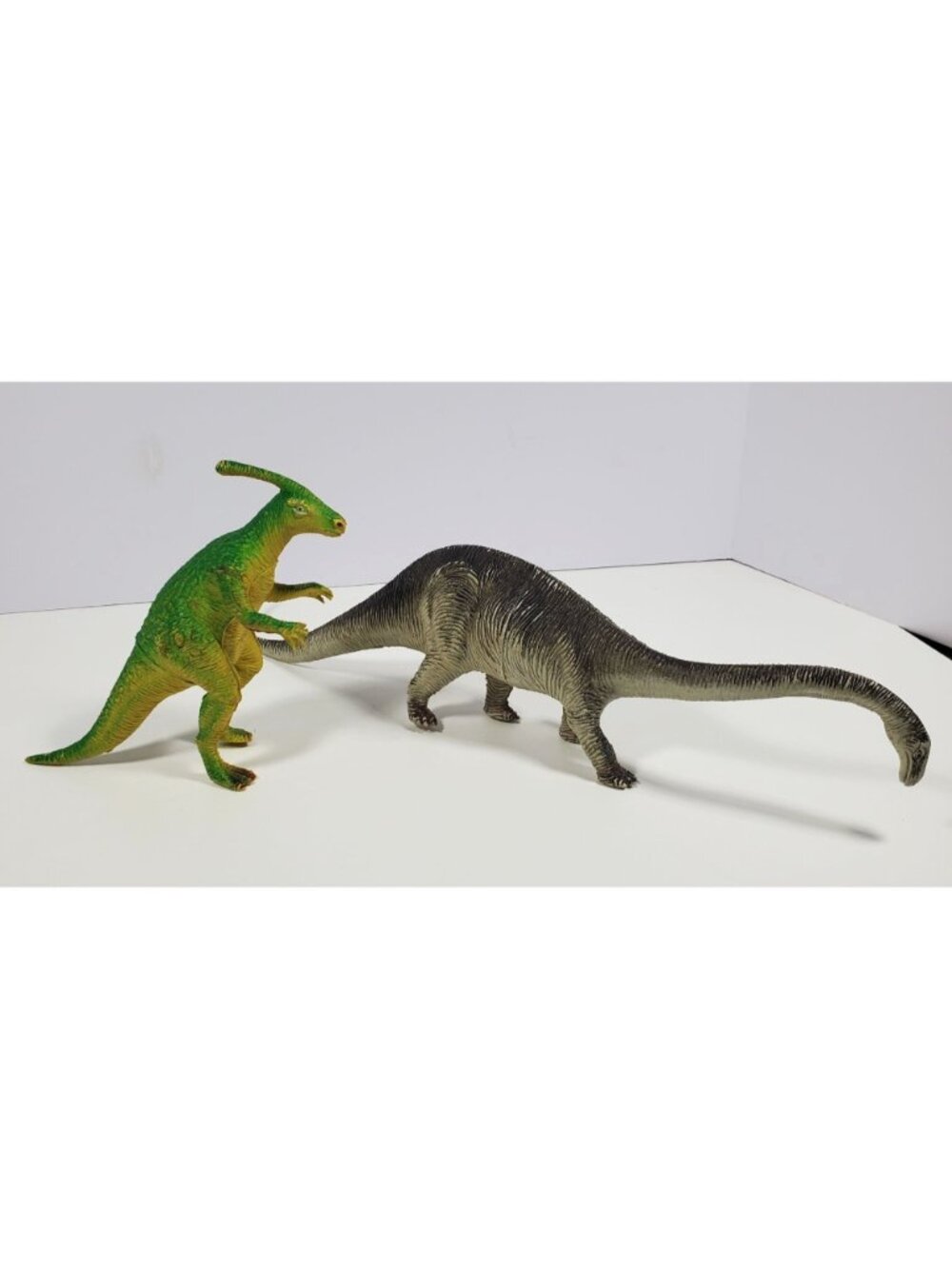 Larami Parasaurolophus & Diplodocus Dinosaur Vintage Figures - Picture 2 of 16